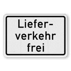 Verkehrszusatzeichen 1026-35 - Lieferverkehr frei