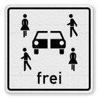 Verkehrszusatzeichen 1024-21 - Carsharingfahrzeuge frei