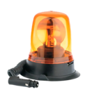 Lampe clignotante orange 12V - avec câble d'enroulement et base magnétique