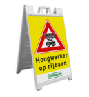 CarrySign TS 635x1140mm - A-bord vol reflecterend voor evenementen