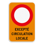 Panneau de signalisation - C3 - Excepté circulation locale
