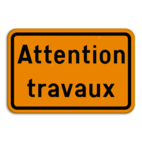 Panneau de signalisation - F39 - Attention travaux