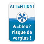 Panneau combiné - ALERTE VERGLAS