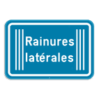 Panneau SB250 - G type III - Rainures latérales