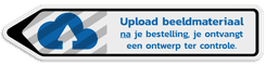 Informatiebord pijl reflecterend met je eigen opdruk