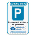 Panneau de stationnement - parking privé avec votre logo