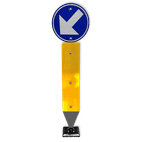 Kickback - Verend verkeersbord D1c met palenschild