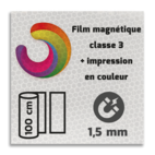 Film magnétique réféchissant de classe 3 avec impression en couleur