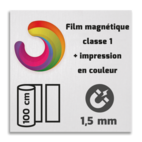 Film magnétique réfléchissant de classe 1 avec impression en couleur