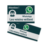 Autocollants réfléchissants WhatsApp (10 pièces) - L209wa