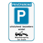 Parkeerbod - PriveParking - uitsluitend voor bezoekers
