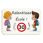 Panneau d'information - Tom & Lily - Ralentissez école !