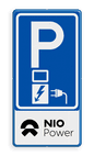 Verkeersbord RVV E08o NIO-power - oplaadpunt