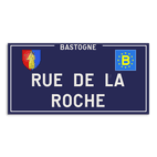 Plaque de rue - Bastogne - Personnalisable