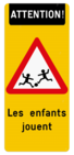 Autocollant pour conteneur réfléchissant - Les enfants jouents - 350x800