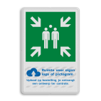 Verzamelplaats BHV bord met eigen (bedrijfs-)logo