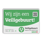 Buurtpreventiebord Veiligebuurt.nl initiatief van univé