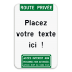 Panneau de texte - Texte d'en-tête - Pictogramme