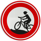 Verkeersbord - Verboden voor mountainbikers