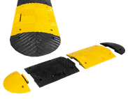 Ralentisseur en caoutchouc 5-10km/h – 70mm hauteur – jaune/noir