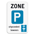 Verkeersbord SB250 ZE9a parkeerschijf