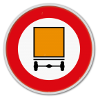 Panneau G2000 - C24a - Accès interdit aux conducteurs de véhicules transportant des marchandises dangereuses