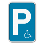 Panneau G2000 - E9a - Stationnement réservé aux véhicules utilisés par des personnes handicapées