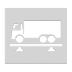 Wegmarkering spuitmal PVC (5mm) - Sjabloon weegbrug