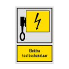 Bord Locatie Elektra hoofdschakelaar