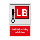 Bord Locatie Luchtbehandeling schakelaar