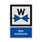 Bord Water hoofdafsluiter