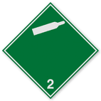 Reflecterende sticker of bord Pictogram ADR 2.2a - Niet brandbare, niet giftige gassen