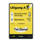 Informatiebord Uitgang + tekst - 2:3 - ParkBee