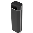 R2 duurzame afvalbak - 90 liter - Zwart aluminium