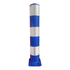 Flexpost BB21 blauw wit - Flexibele zuil Ø160x1000mm - reflecterend klasse 3