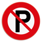 Pictogram verboden te parkeren - Vlak