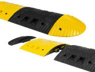 Ralentisseur en caoutchouc 5-10km/h – 70mm hauteur – jaune/noir