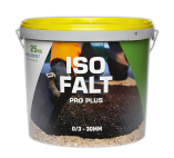 IsoFalt Pro Plus asphalte à froid 0/3 25kg - Réparations d'asphalte jusqu'à 30mm de profondeur