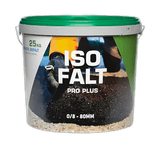 IsoFalt Pro Plus 0/8 asphalte froid 25kg - Réparations d'asphalte jusqu'à 80mm de profondeur