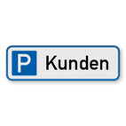 Parkschilder - Parkplatz nur für Kunden - reflektierend