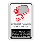 Surveillance par caméra Belge - Loi du 21 mars 2007 - Accès interdit art. 3.67