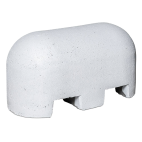 Jumboblok beton wit met lepelgaten- 900x500x450mm - 300kg