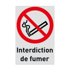 Autocollant ou panneau - P002 - Interdiction de fumer