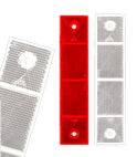 Catadioptres de potelet de balisage en aluminium 40x180mm