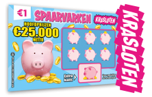 Kraslot Spaarvarken - maak kans op mooie geldprijzen