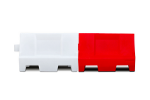 Kunststof barrier rood/wit - 1000x400x550mm