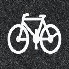 Thermoplast fiets symbool - wegmarkering