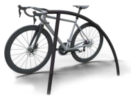 Appui vélo en acier - Ø48mm - 1400x850mm - gris anthracite