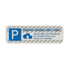 Parkplatzschilder mit logo - reflektierend