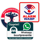 WhatsApp en BIN Buurtpreventie borden